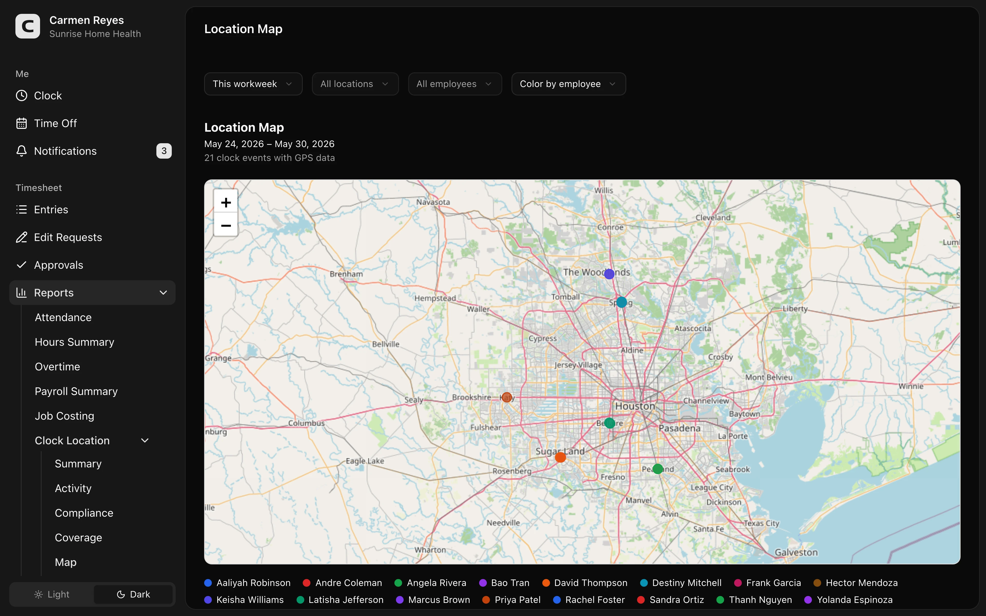 Map page