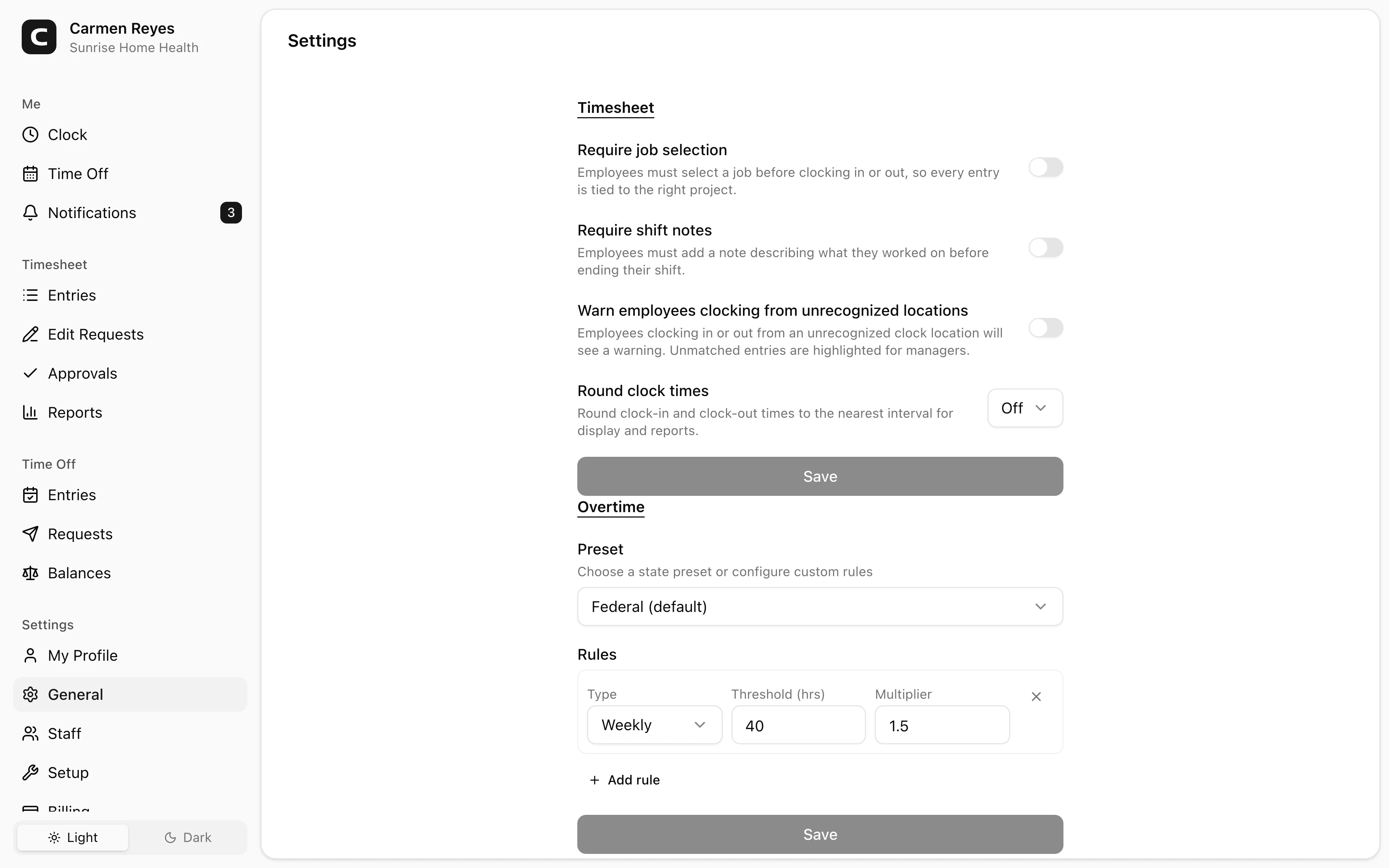 General page